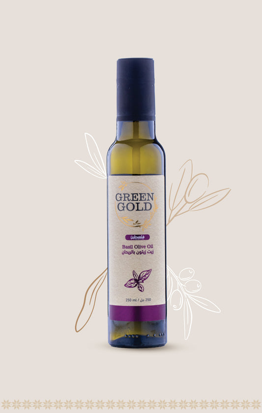 Basil Infused Extra Virgin Olive Oil (250 ml)